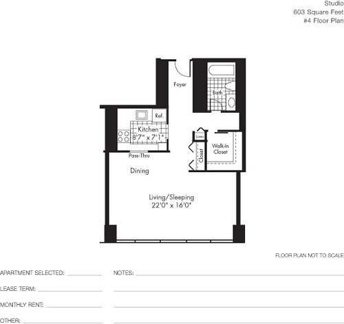 Luxury Studio Apartment Floor Plans