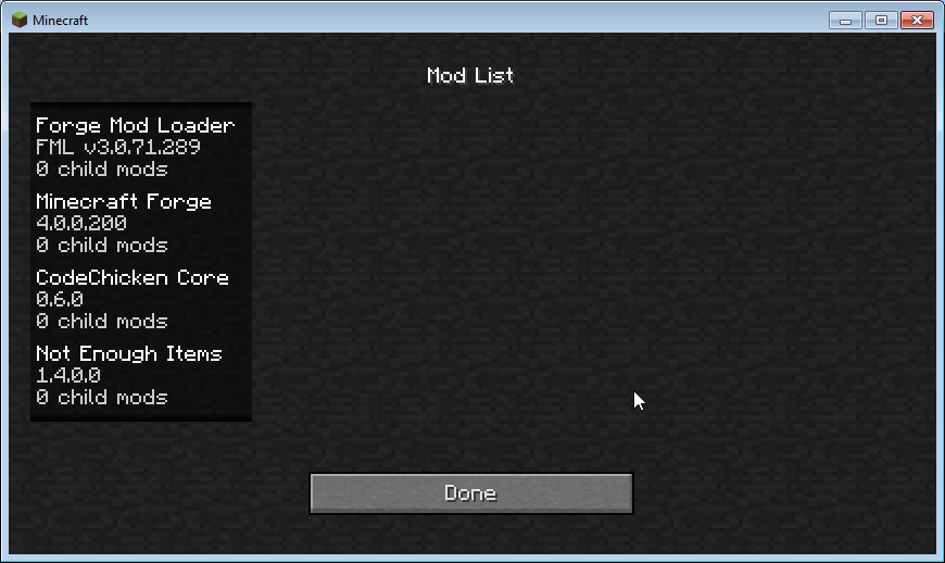 Minecraft Modloader 1.3.2 Black Screen