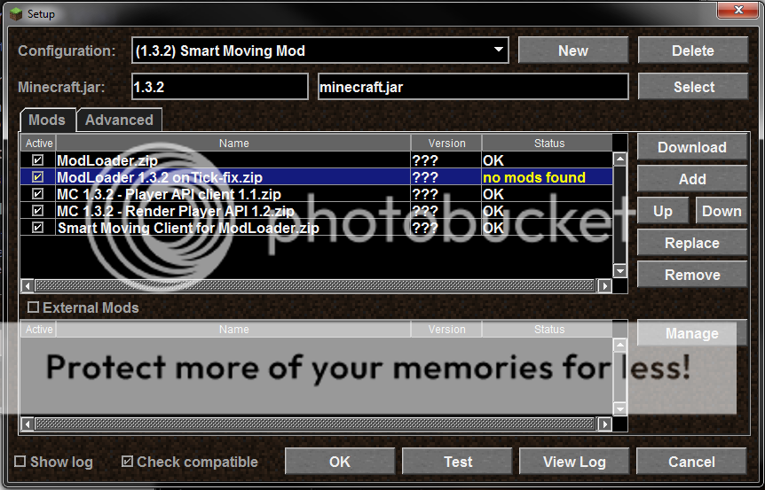Minecraft Modloader 1.3.2 Crash