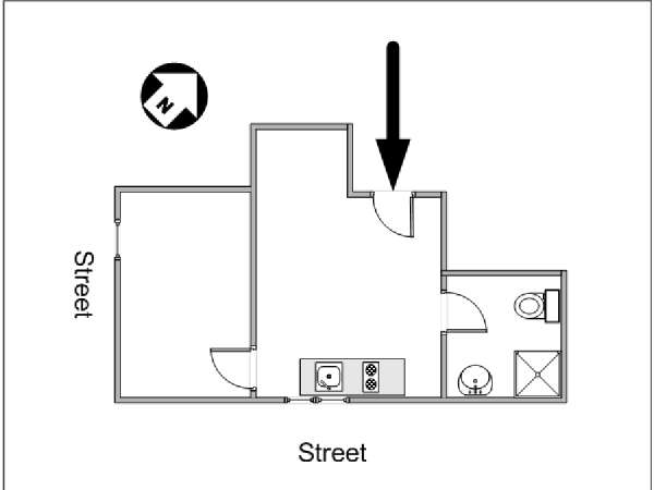 Narrow Studio Apartment Floor Plans