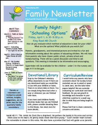 Newsletter Examples