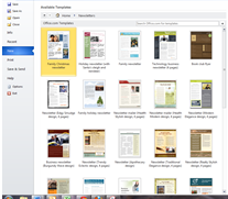 Newsletter Templates For Microsoft Word 2007