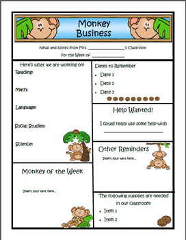 Newsletter Templates For Teachers Word