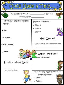 Newsletter Templates For Teachers Word