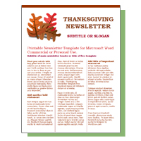 Newsletter Templates For Word