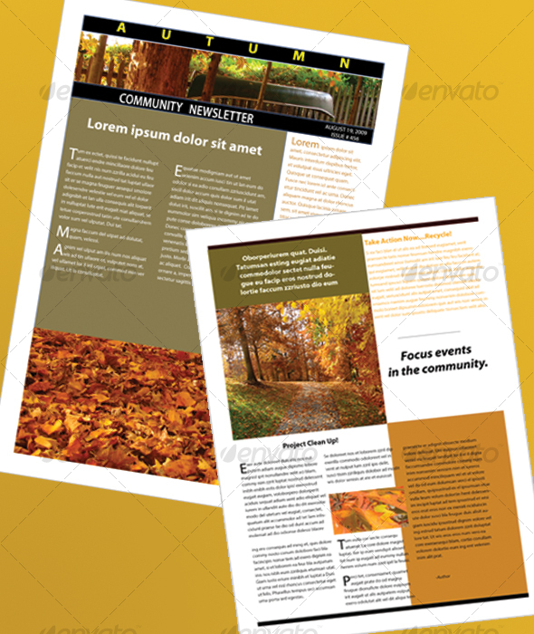 Newsletter Templates Indesign