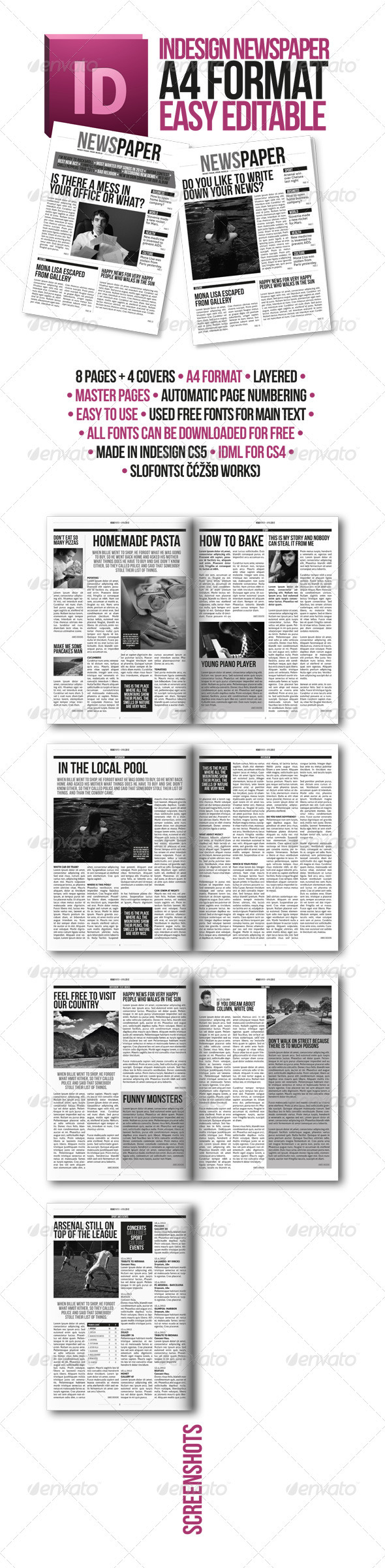 Newspaper Article Format Template