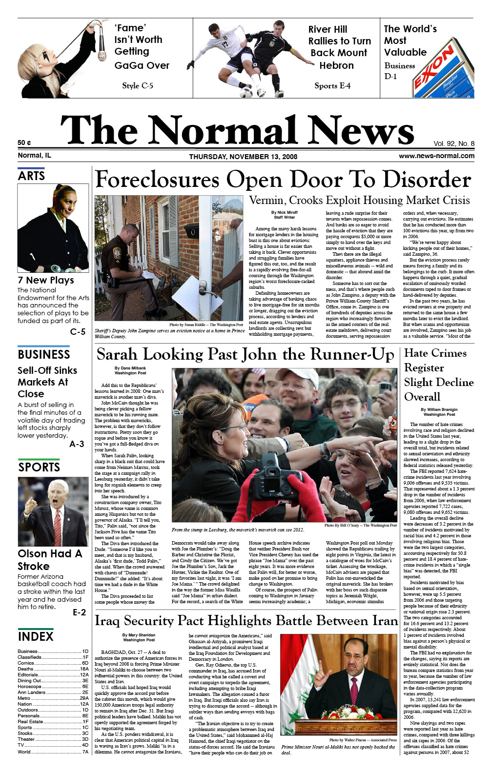 Newspaper Layout Front Page