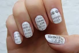 Newspaper Nails With Water Step By Step