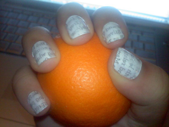 Newspaper Nails Without Rubbing Alcohol