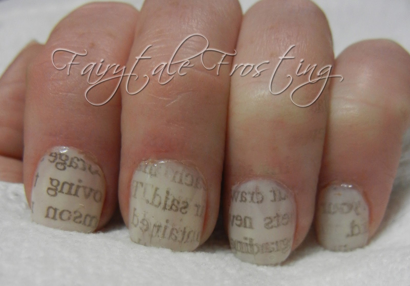 Newspaper Nails Without Rubbing Alcohol