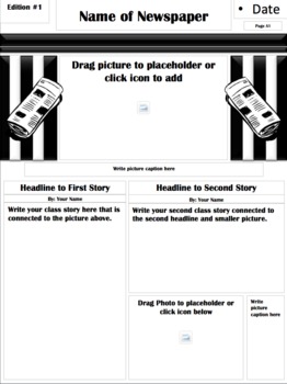 Newspaper Template For Kids Free