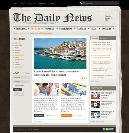 Newspaper Template For Mac