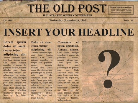 Newspaper Template For Mac Free