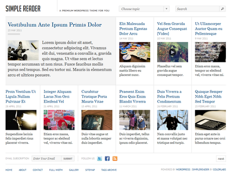 Newspaper Template For Wordpress