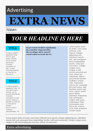 Newspaper Template Free Printable