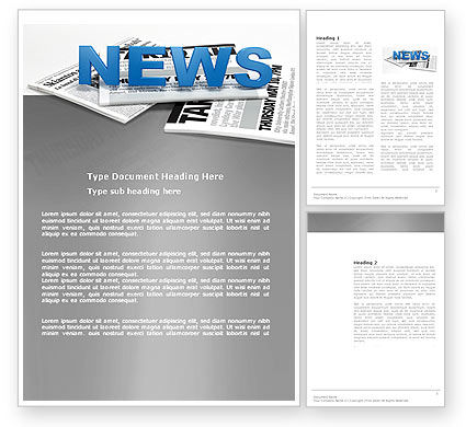 Newspaper Template Microsoft Word