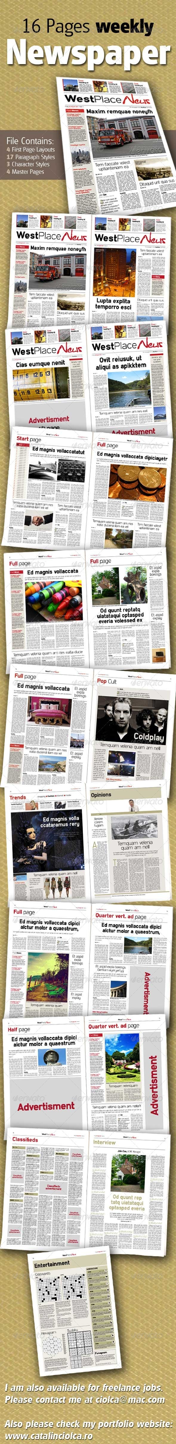 Newspaper Template Photoshop Elements