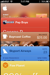 Passbook App Store Cards