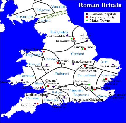 Post Roman Britain Map