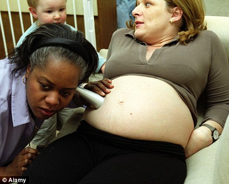 Pregnant Women Giving Birth To A Baby At School