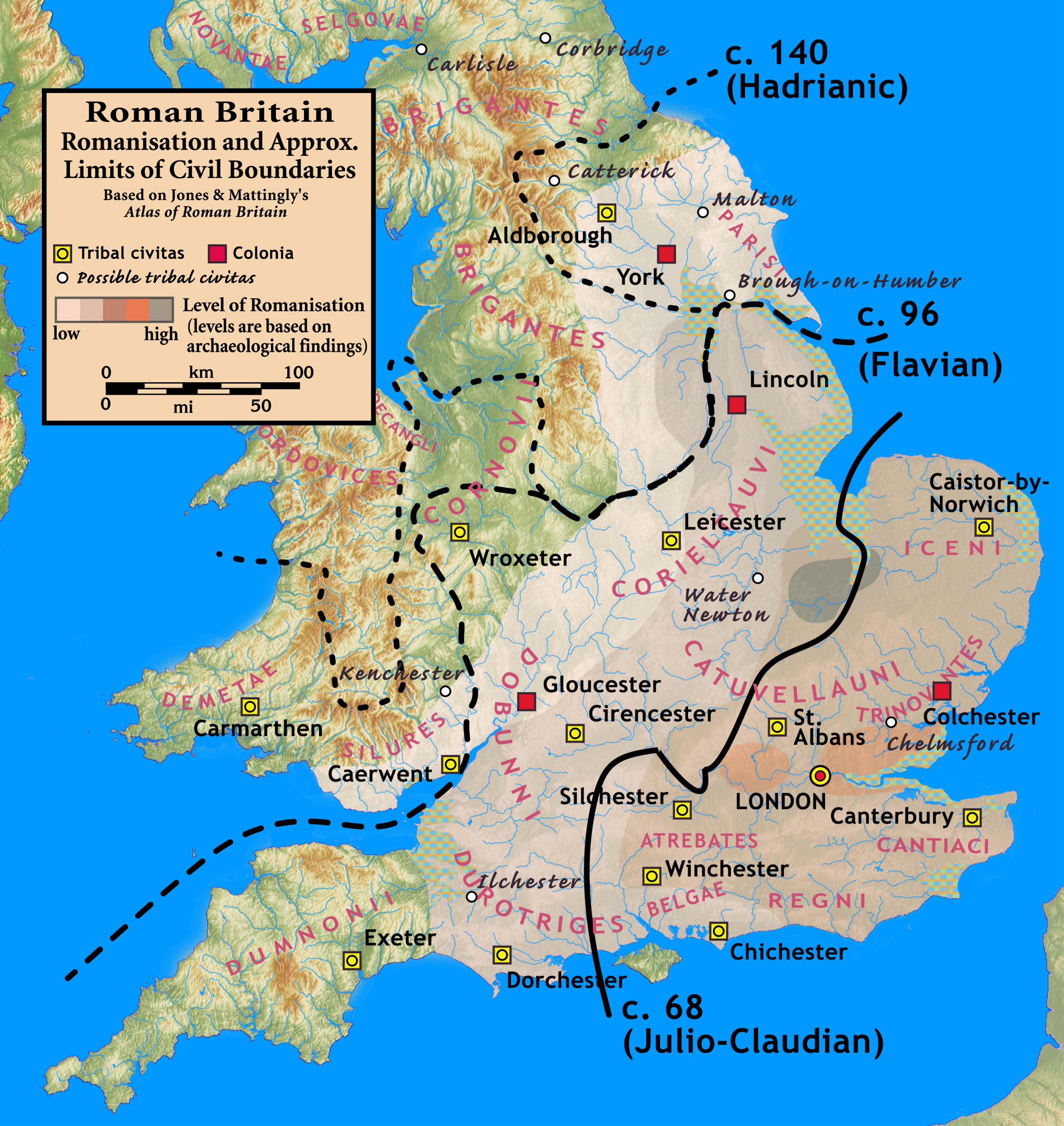 Roman Britain Map