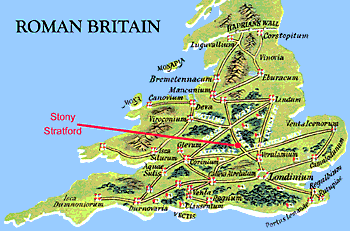 Roman Britain Map Roads