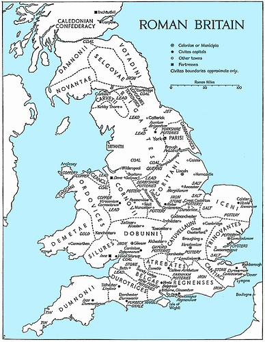 Roman Britain Map Roads