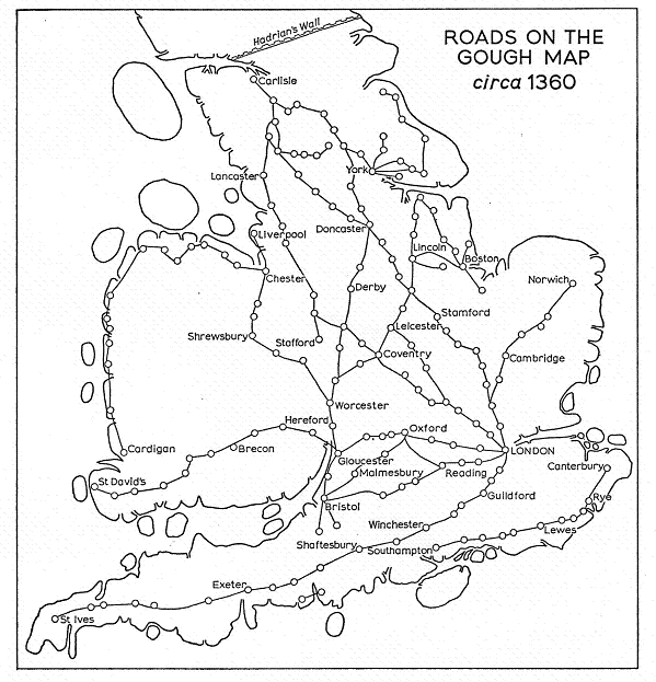 Roman Britain Map Roads