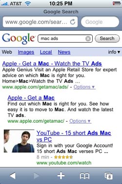 Safari Google Search Bar Problems