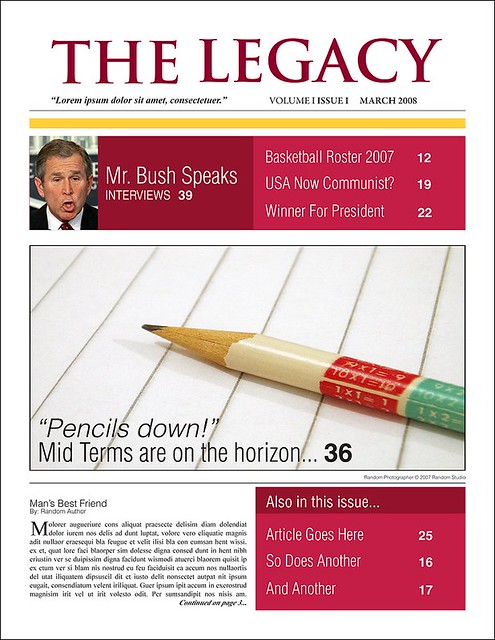 School Newspaper Template Free