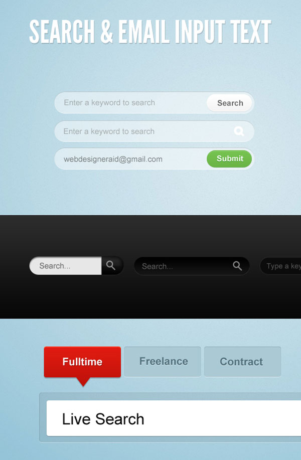 Search Button Psd