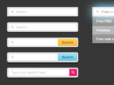 Search Button Psd