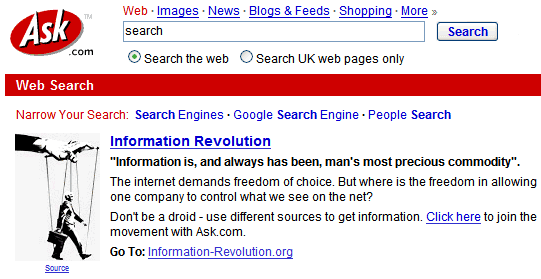 Search Engines Google Alternative