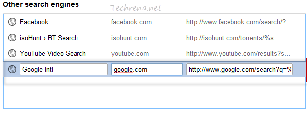 Search Engines Google Chrome