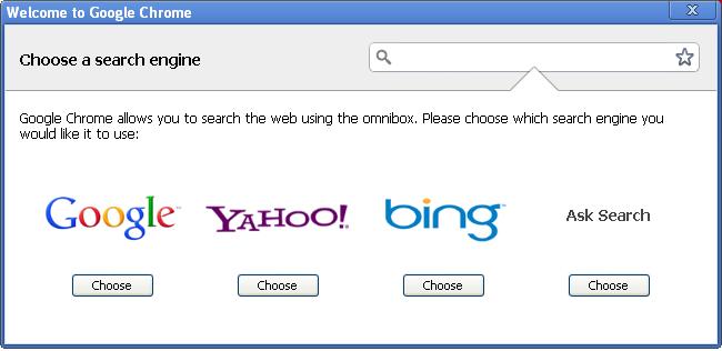 Search Engines Google Chrome
