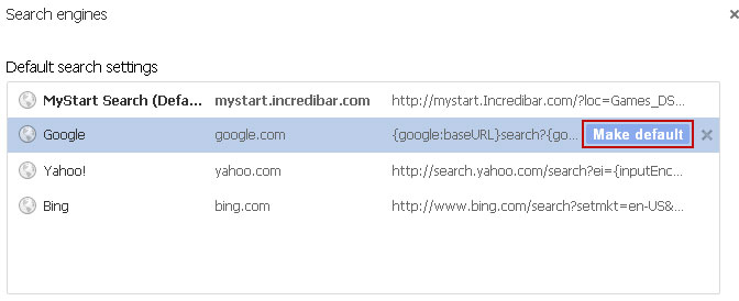 Search Incredibar Google