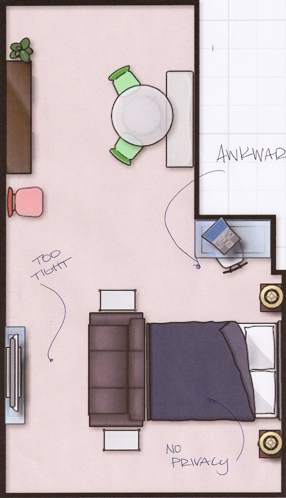 Small Studio Apartment Floor Plans