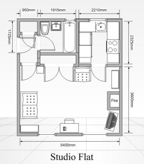 Small Studio Apartment Plans