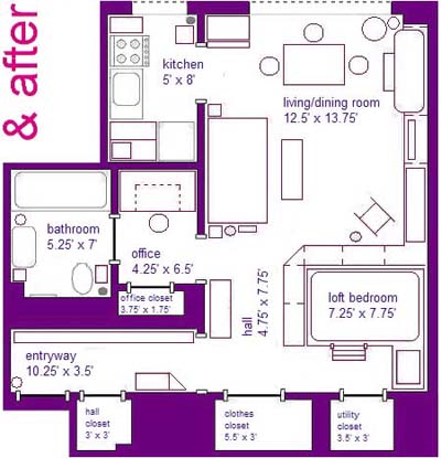 Studio Apartment Floor Plans Furniture Layout