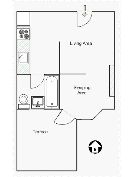 Studio Apartment Floor Plans Furniture Layout