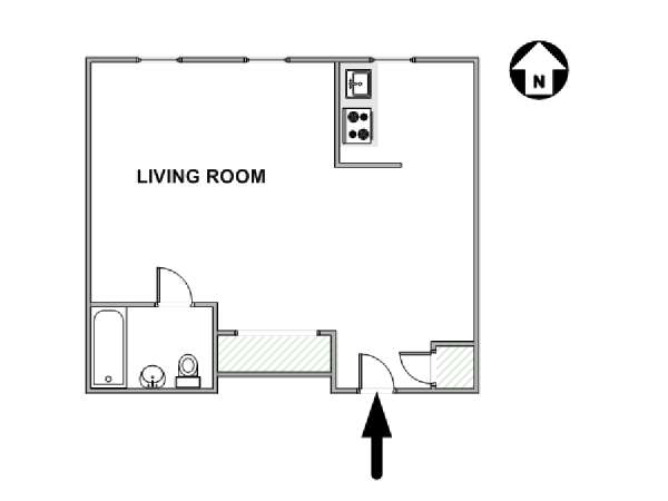 Studio Apartment Floor Plans Furniture Layout