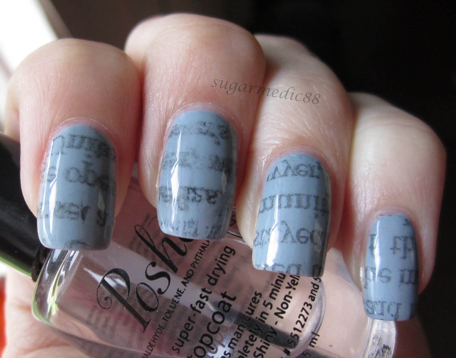 Vodka Newspaper Nails