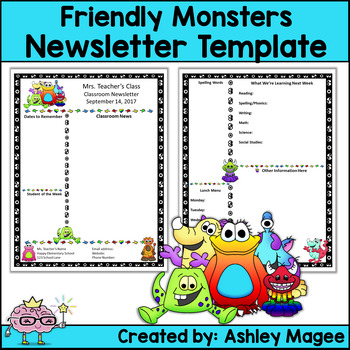 Weekly Newsletter Templates For Teachers