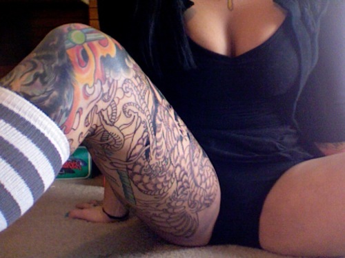 Womens Tattoos On Thigh