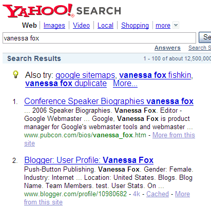 Yahoo Search.com