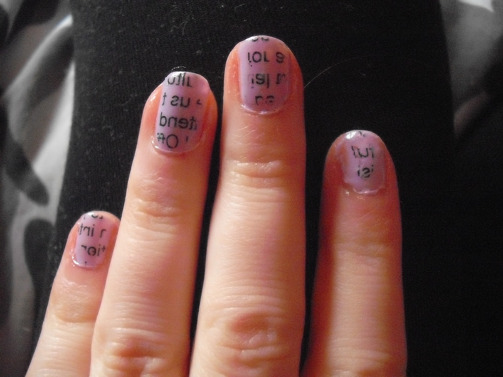 Youtube Newspaper Nails With Water